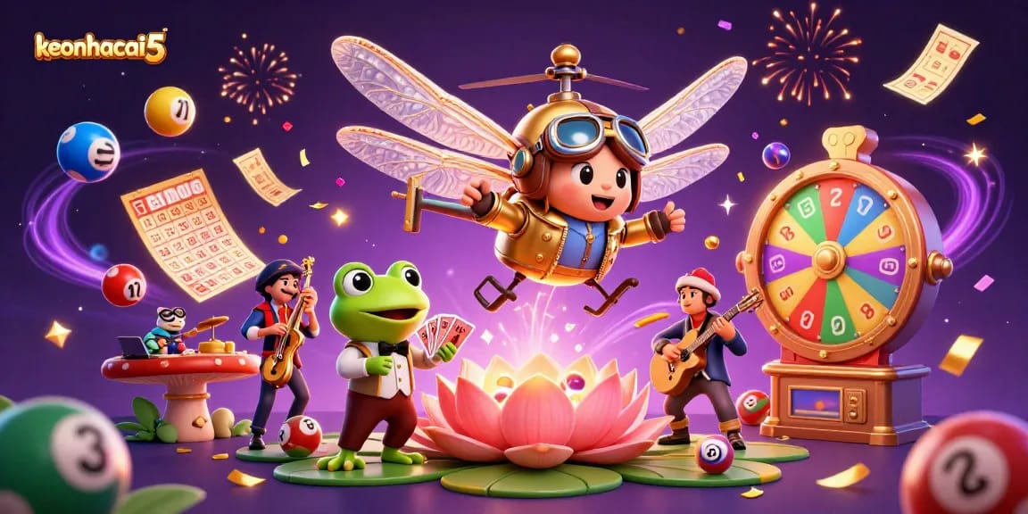 Experience the excitement of keonhacai5 with dynamic action and vibrant casino elements.