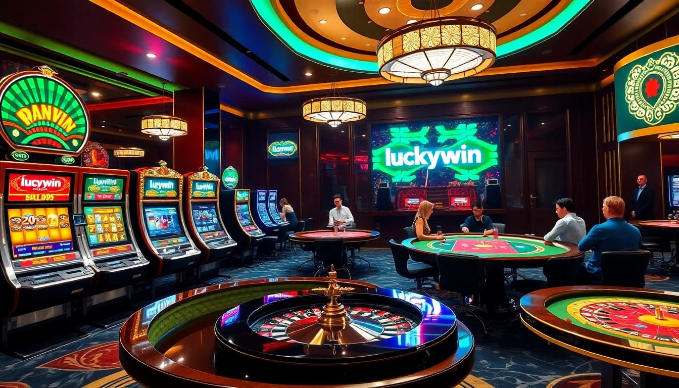 Experience the thrill of online gambling at LuckyWin with engaging casino tables and vibrant visuals.