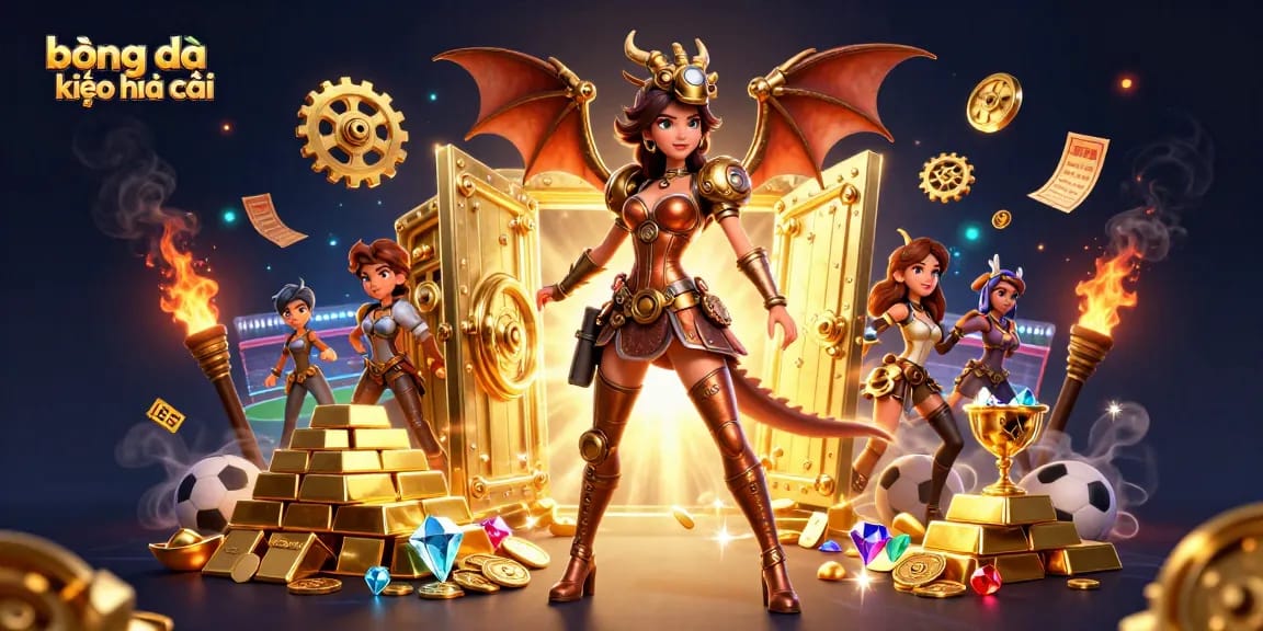 Experience thrilling bóng đá kèo nhà cái action with captivating sports betting visuals and treasures.