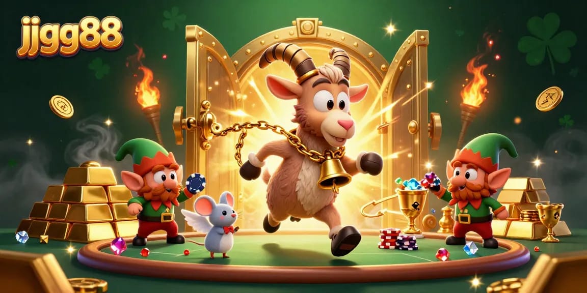 Experience exciting gaming moments at jjgg88's lively casino with Krampus and friends stealing the show.