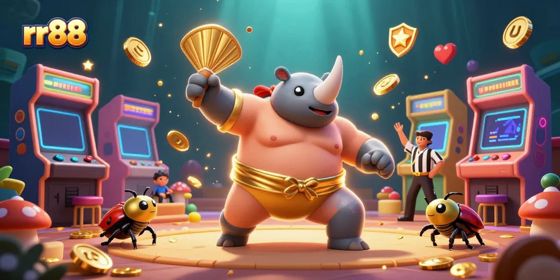 Experience thrilling gameplay at rr88 with a lively casino scene showcasing dynamic characters and bright elements.