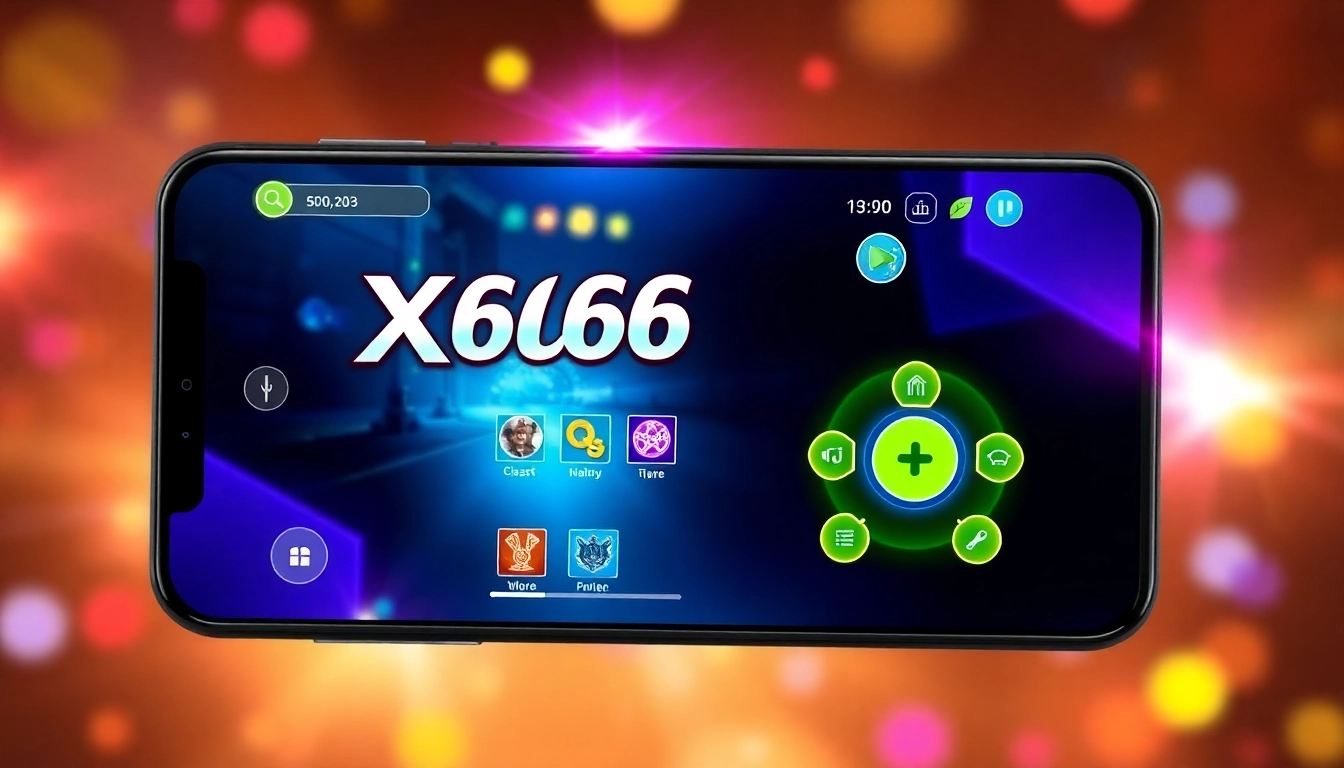 X666 Game Download showcasing mobile gameplay features and vibrant interface for users.
