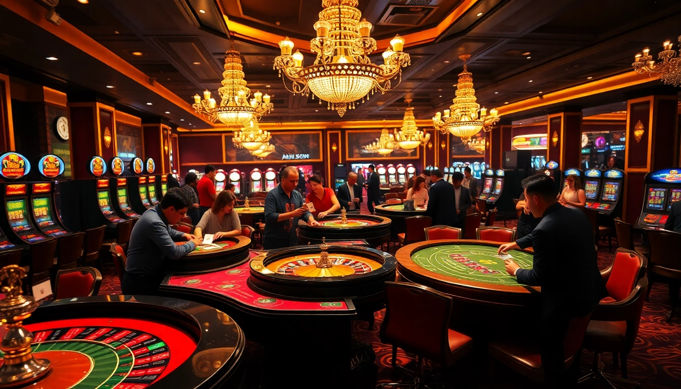 Experience thrilling gameplay at RAJABARONG with professional dealers and luxurious casino decor.