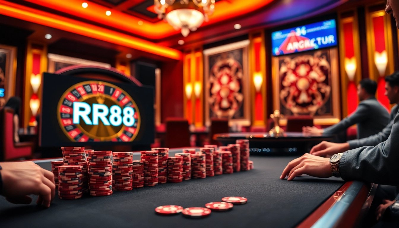 Experience luxury gaming at https://rr88.auction/ with poker and roulette in a vibrant casino.