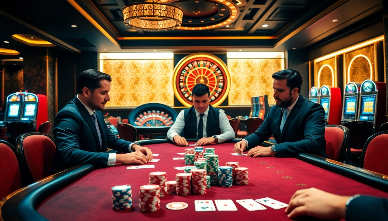 Experience the thrill of a high-stakes poker game at https://nhandinhkeonhacai.news/ with vibrant chips and cards.