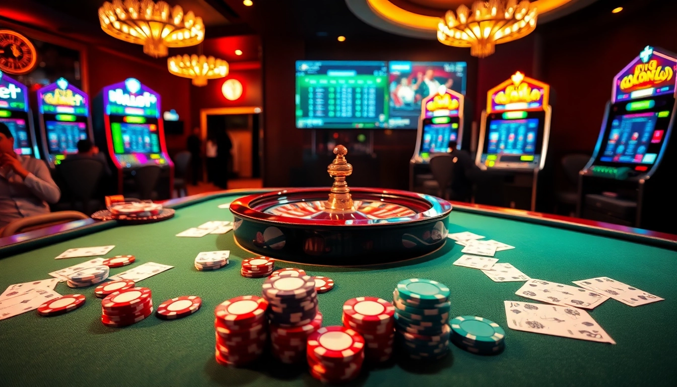 Experience the thrill of online betting at https://usbet.run/ with vibrant casino scenes and exciting tables.