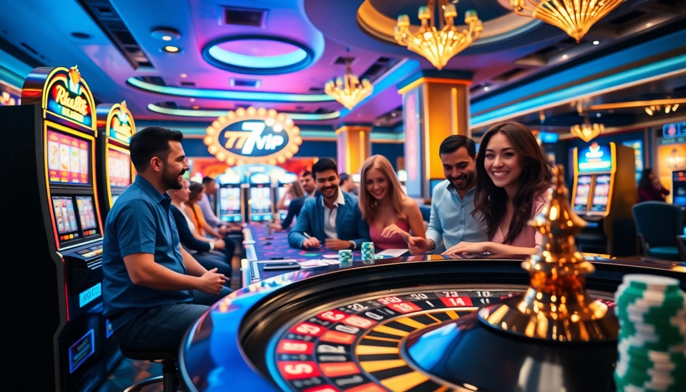 Experience the thrill of betting with exciting games at https://777vip.bio/, showcasing vibrant slot machines and poker action.