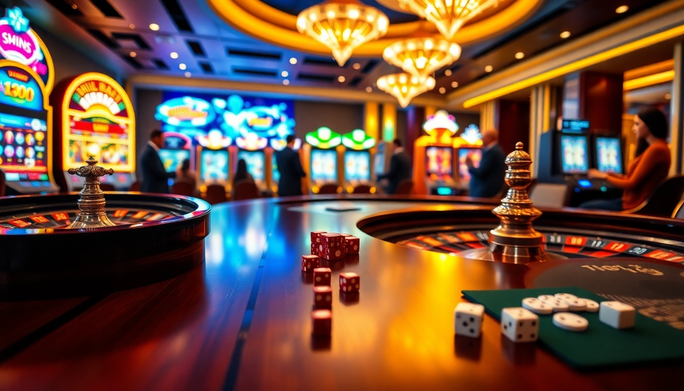 Engage with thrilling games at f168biz.com featuring roulette, poker chips, and an inviting casino atmosphere.