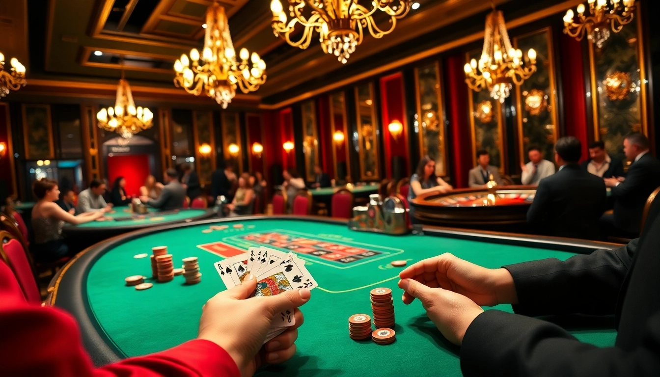 Players at a high-stakes poker table strategizing their next move at 7m cn casino.