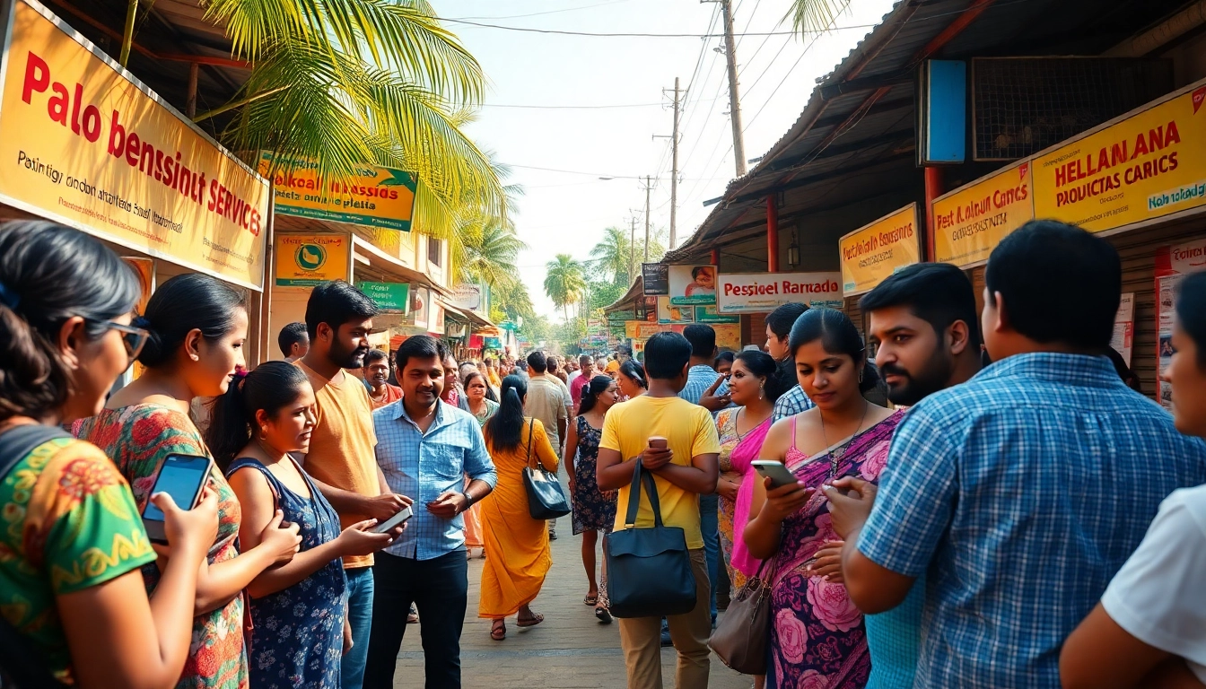 Hela Ads promoting local connections and services in Sri Lanka's vibrant marketplace scene.