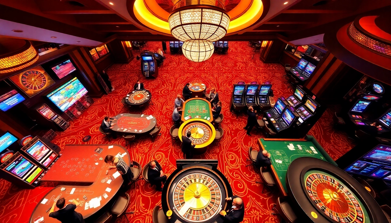Experience thrilling gameplay at thabet com with luxurious casino visuals, vibrant games, and engaged players.