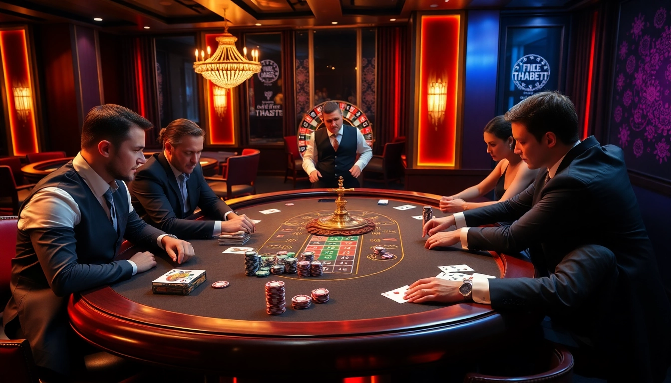 Engage in high-stakes poker action at https://tha-bet.pro/ with vibrant chips and focused players.