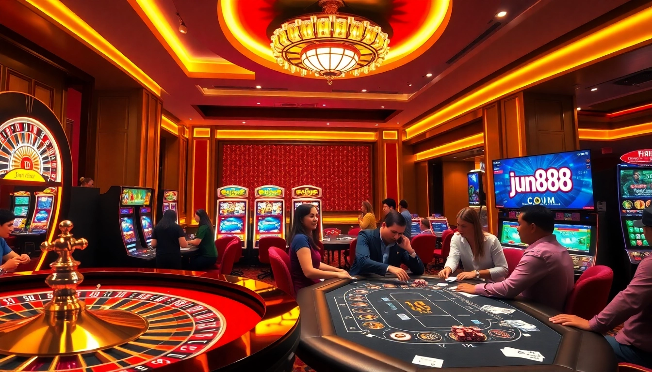 Experience thrilling gameplay at jun88.com with exciting roulette and poker action.