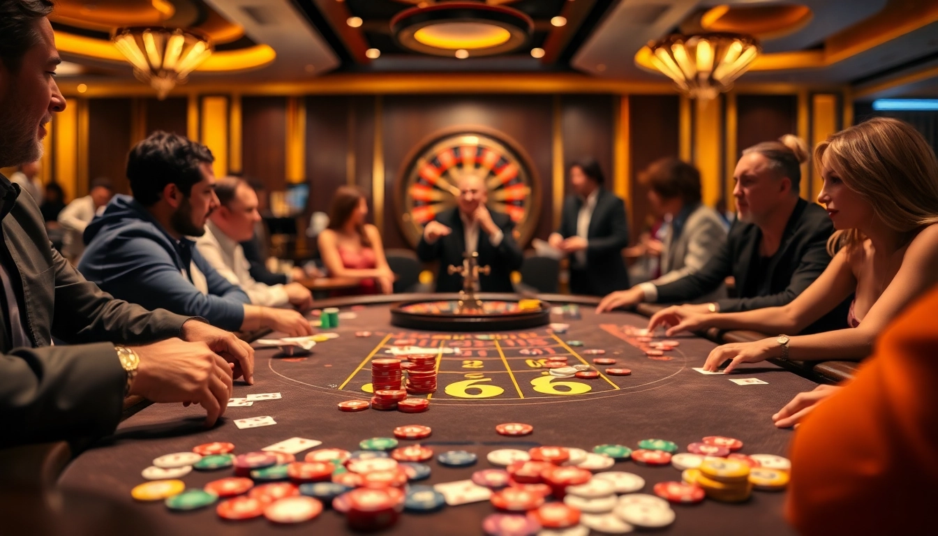 Experience thrilling gameplay at BJ 888 casino with vibrant tables and engaging players.