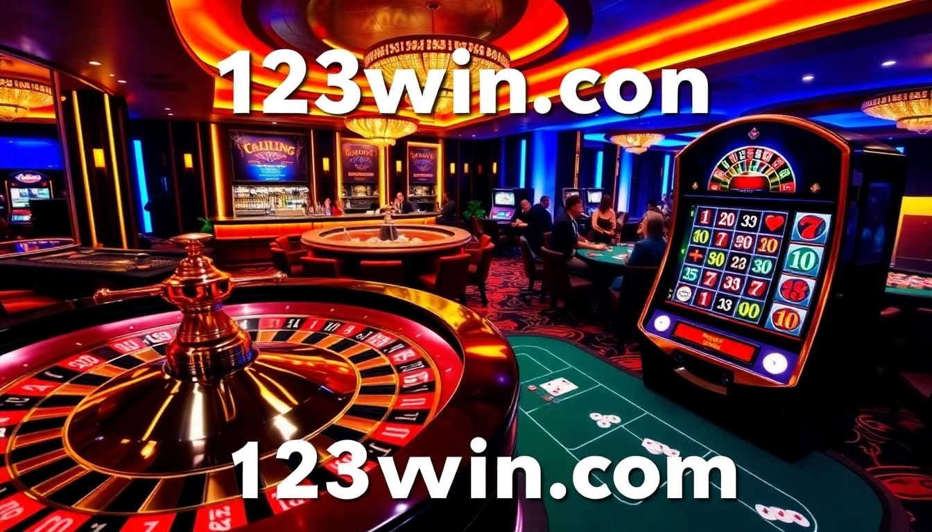 Experience the excitement of gaming at 123win com 79 with vibrant casino visuals, from poker tables to roulette.