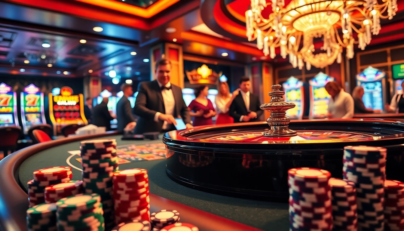 Players experience thrilling moments at the good88 roulette table in a vibrant casino atmosphere.