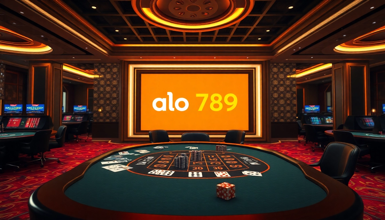 Players engaging with gaming tables at alo 789, showcasing vibrant gambling excitement and entertainment.