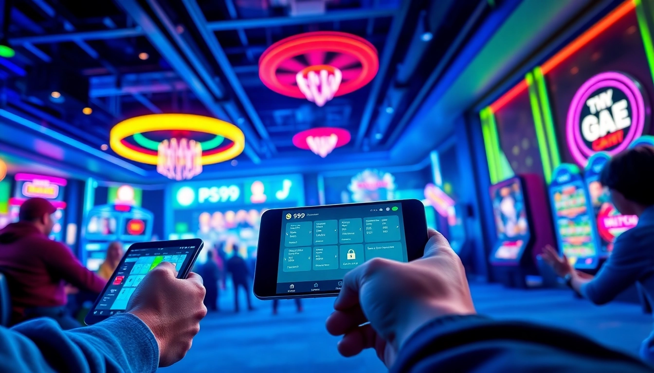 Engaging online gambling experience at nhà cái PS99, showcasing diverse gaming options and secure interfaces.