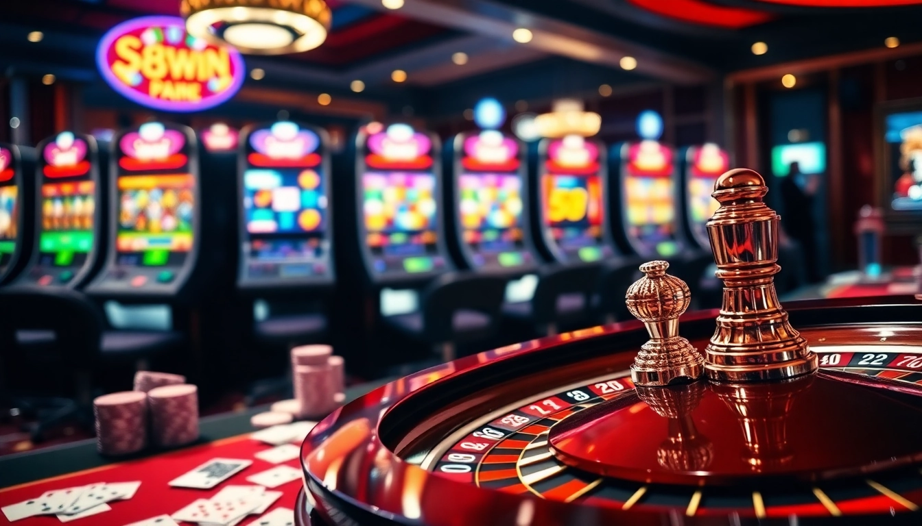 Experience thrilling betting action with 58win at a vibrant casino table featuring cards and chips.