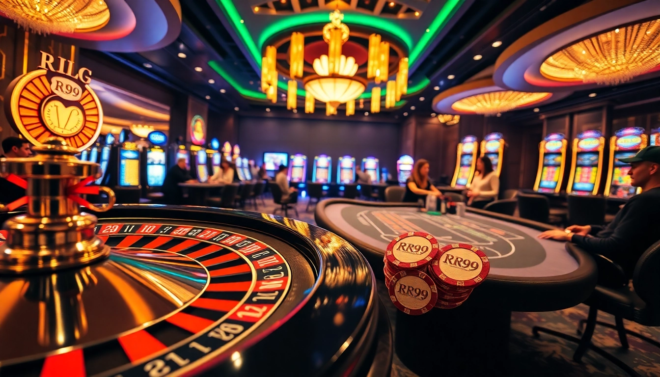 Experience the thrill of RR99 gaming at a vibrant casino filled with excitement and luxury.