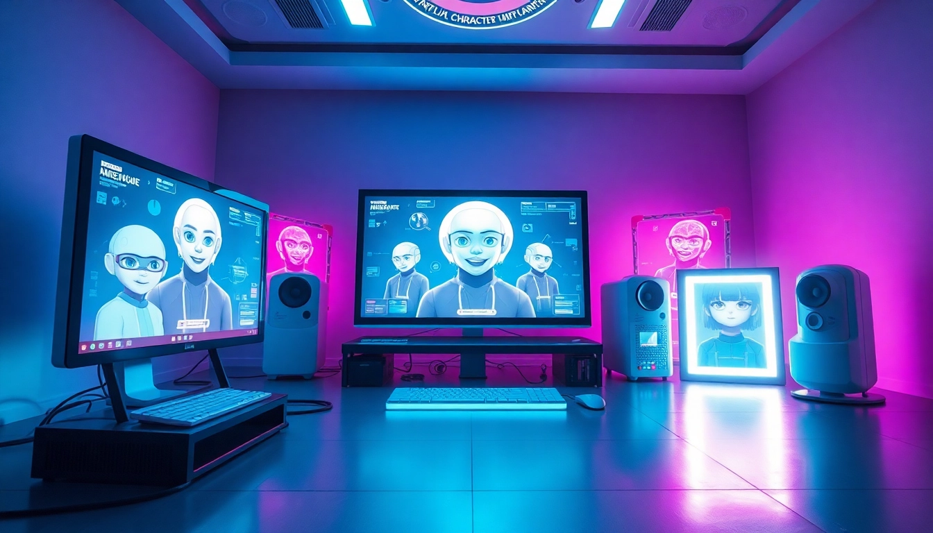 Engaging NSFW character AI interface showcasing interactive features and emotive characters.