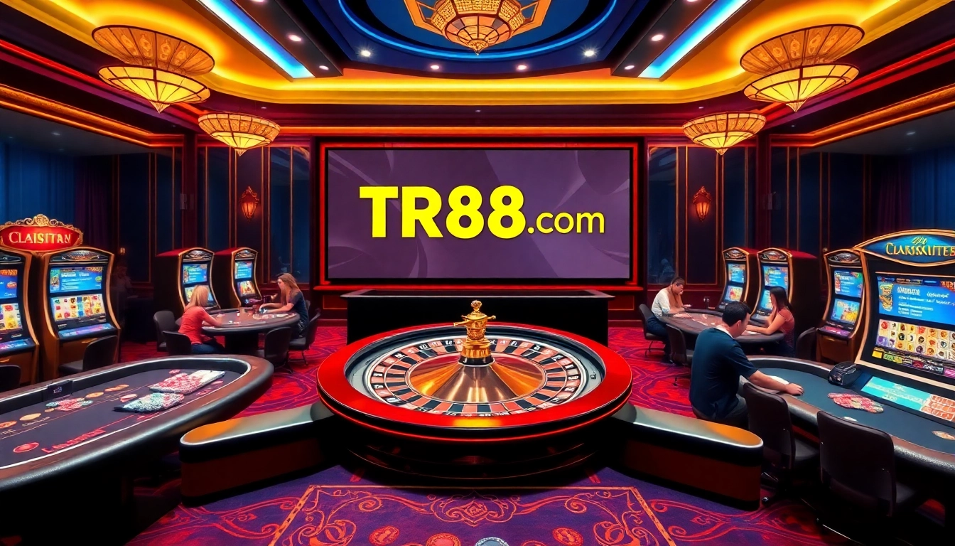 Experience the excitement of online gambling at https://tr88in.com/ with vibrant roulette, poker, and slot games.
