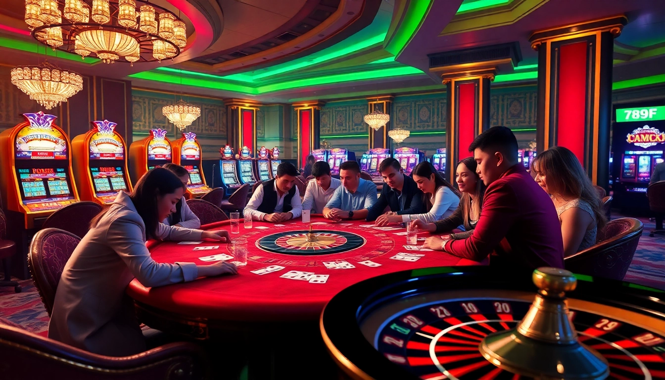 Experience the thrill of gaming at Trang chủ 789F with vibrant poker tables and exhilarating casino action.