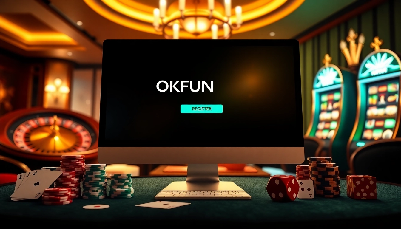 Register for OKFUN and explore exciting online casino games with ease.