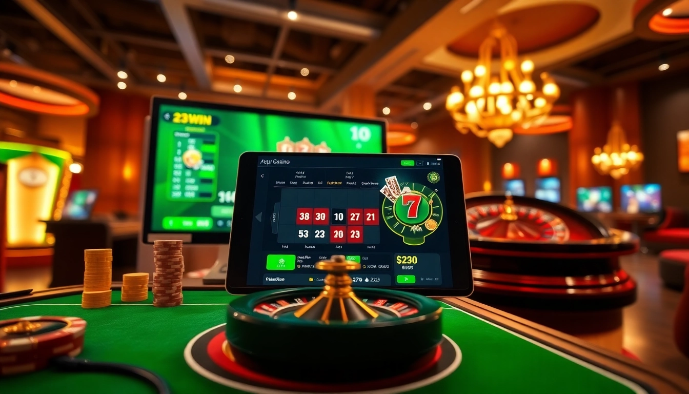 Experience the excitement of online gaming with 23WIN's vibrant casino interface.