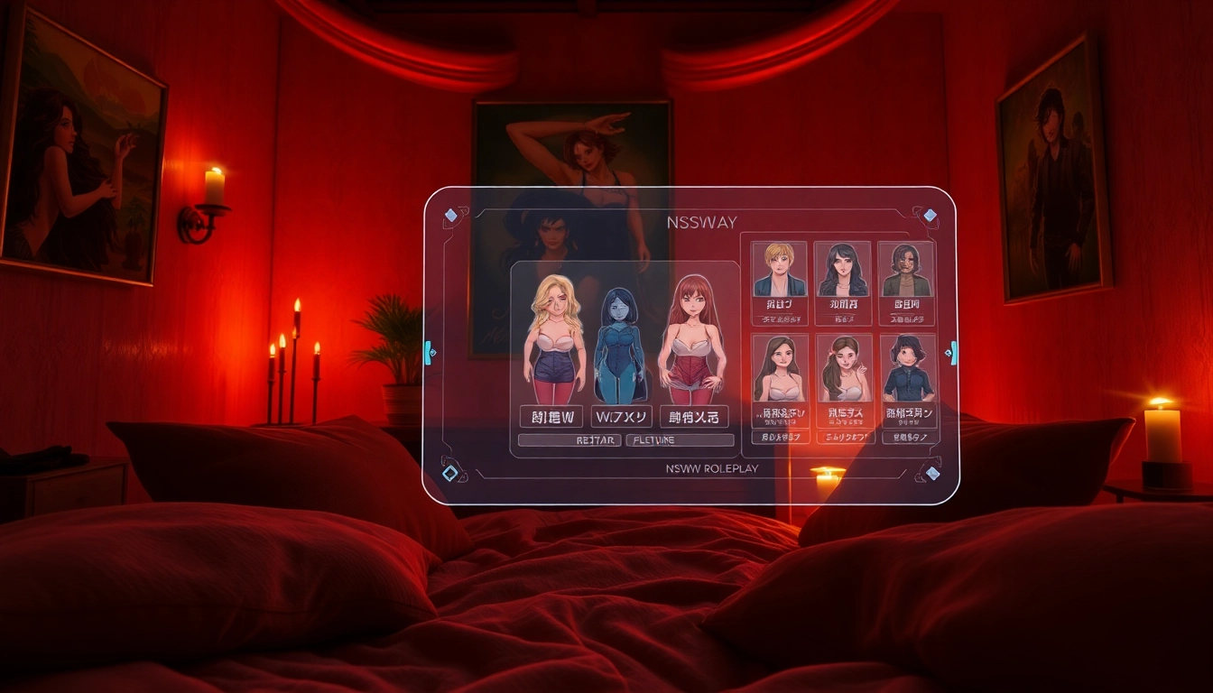 Engaging NSFW roleplay environment with customizable characters and a cozy atmosphere.