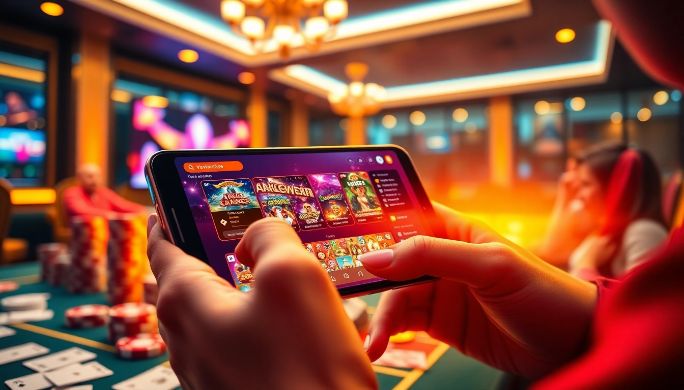 Experience online gaming with vvvwin88.live app on a smartphone, showcasing casino excitement and user-friendly interface.