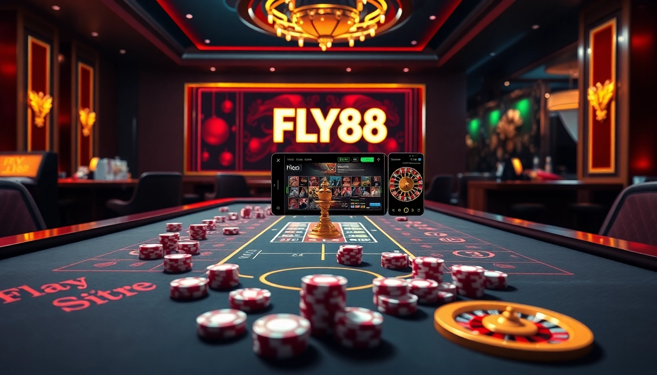 Experience FLY88 đăng nhập with vibrant casino atmosphere and engaging online games.