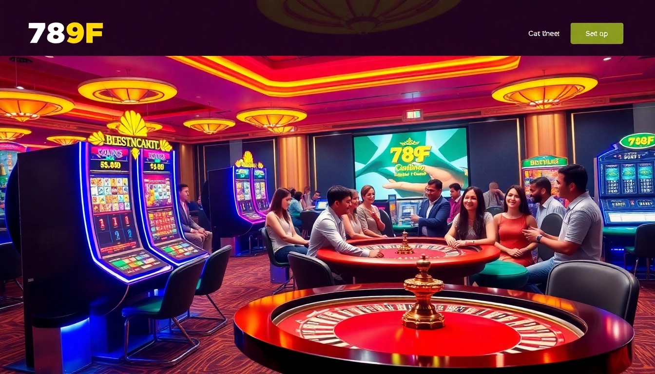 Experience the thrill of gambling on the Trang chủ 789F with luxurious tables and vibrant games.