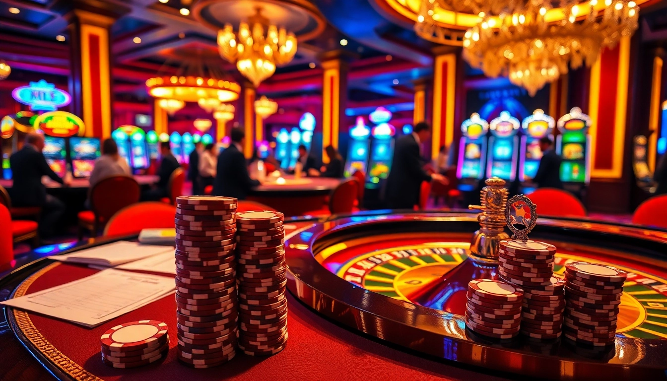 Join the excitement at http://fabet0.com/ with vibrant casino gameplay featuring roulette and poker chips.
