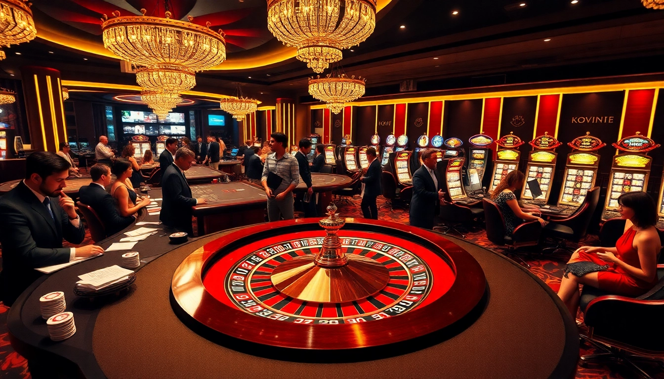 Experience the thrill of winning at kwin-themed casino games amidst a luxurious atmosphere.