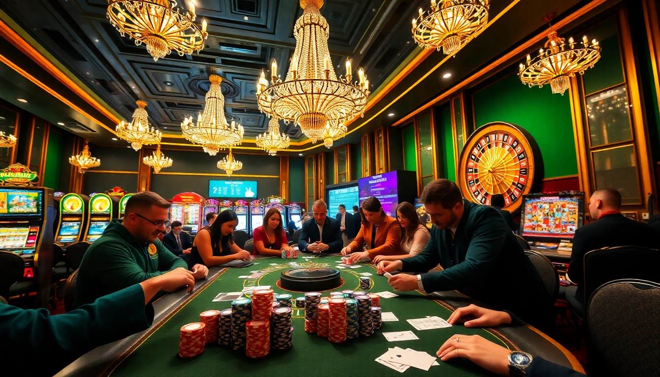 Experience the thrill of gambling at https://febet9.club/ with vibrant casino tables and excited players.