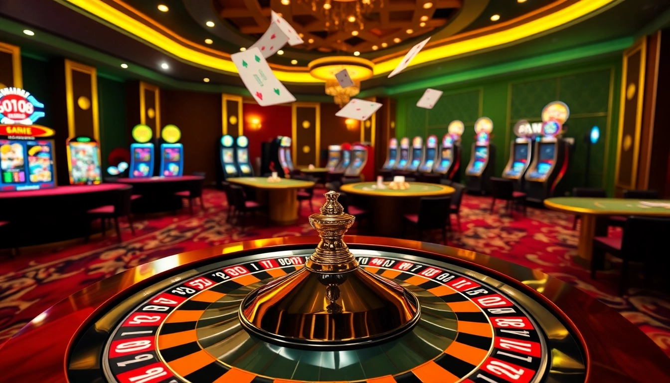 Engage with the excitement of casino games on https://go88.fast/ with vibrant visuals of roulette and poker actions.