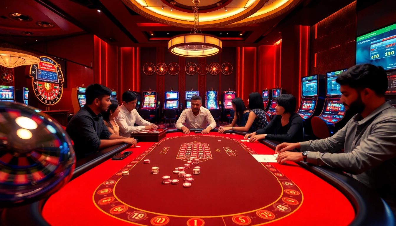 Experience high-stakes excitement at BJ88 with vibrant casino visuals and engaging gameplay.