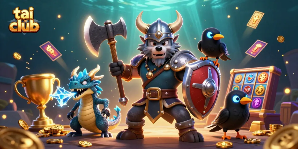 Engage with tai hit club in a vibrant 3D slot game scene, showcasing winnings, dynamic betting elements, and rich graphics.