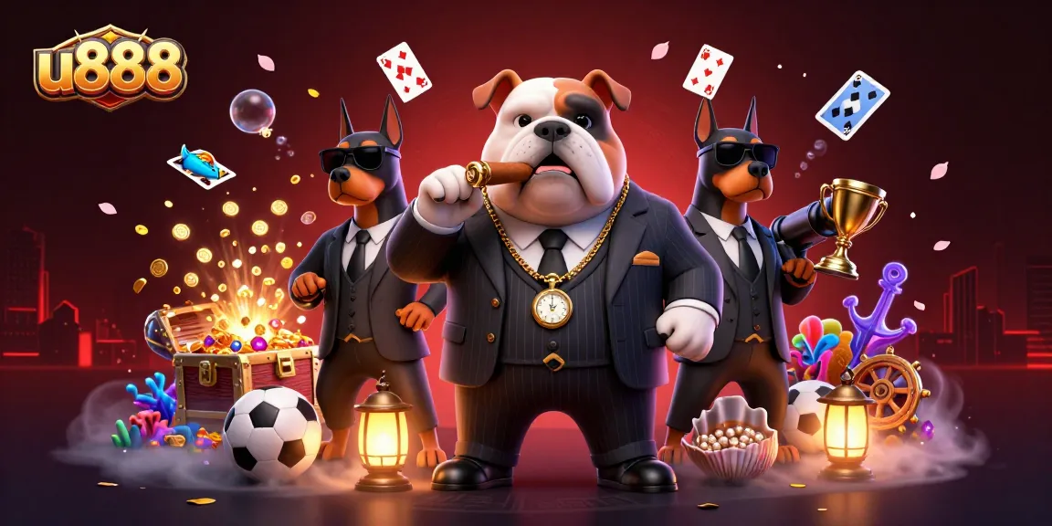 Experience thrilling betting action with u888 amidst dynamic casino characters in an exhilarating scene.