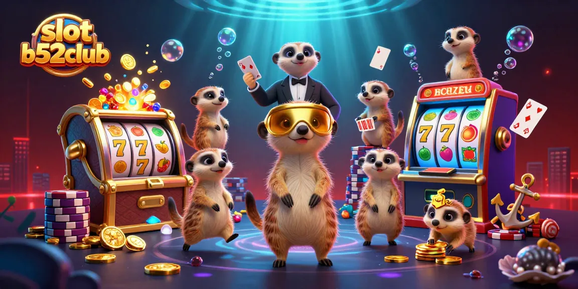 Experience the excitement of slot b52club with dynamic meerkats operating a vivid casino