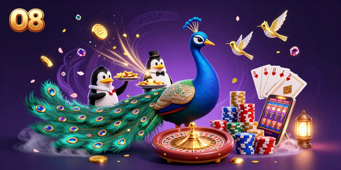 O8 players enjoy vibrant 3D casino scenes filled with golden chips and exciting gameplay elements.