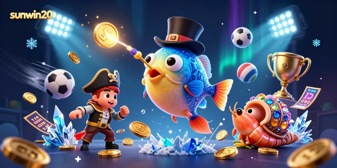 Win big with sunwin20’s thrilling gaming adventures in this vibrant casino illustration.